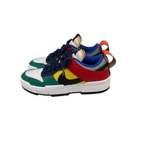 Nike Shoes Dunk Low Disrupt White Black Multicolor Sneakers Size Women's 8